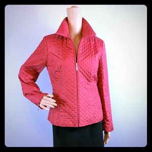 Talbots Red quilted jacket size 4